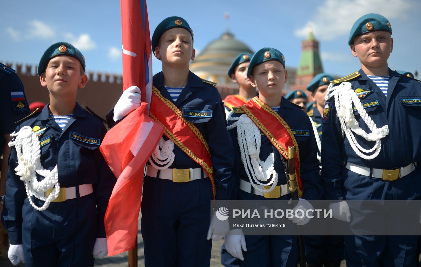 Празднование Дня ВДВ на Красной площади