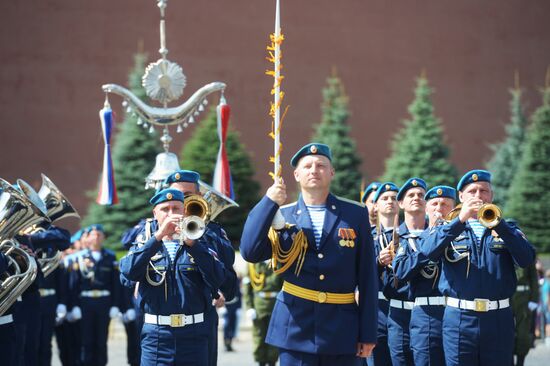 Празднование Дня ВДВ на Красной площади