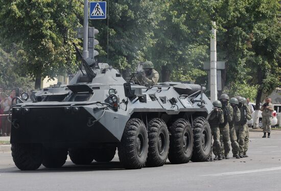 Празднование Дня ВДВ в Луганске