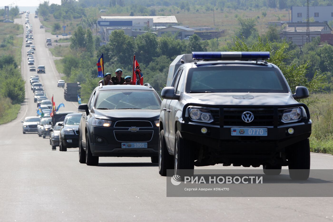 Празднование Дня ВДВ в Луганске