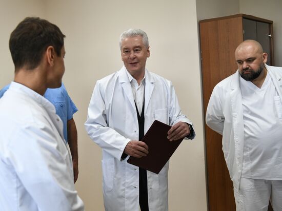 Мэр Москвы С. Собянин посетил ГКБ №7