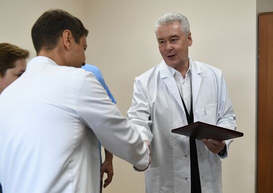 Мэр Москвы С. Собянин посетил ГКБ №7