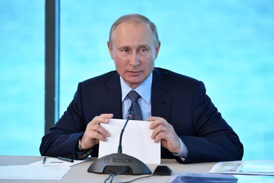 Рабочая поездка президента РФ В. Путина в Бурятию