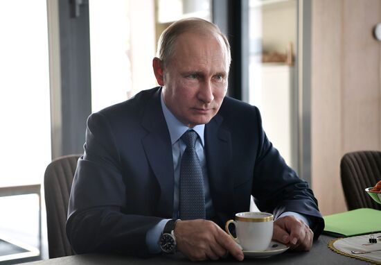 Рабочая поездка президента РФ В. Путина в Бурятию