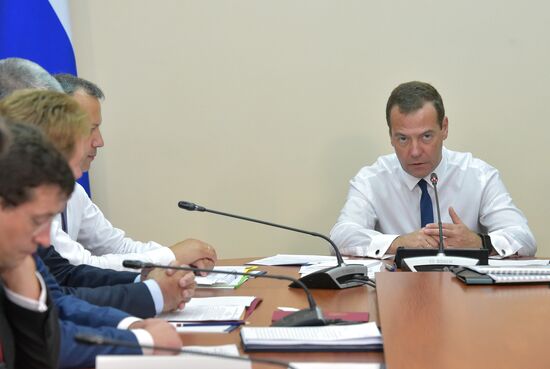Рабочая поездка премьер-министра РФ Д. Медведева в Крым