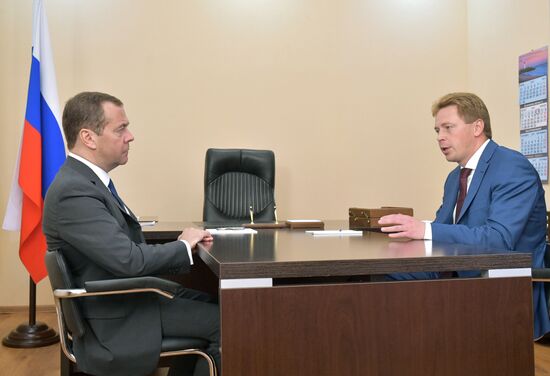 Рабочая поездка премьер-министра РФ Д. Медведева в Крым