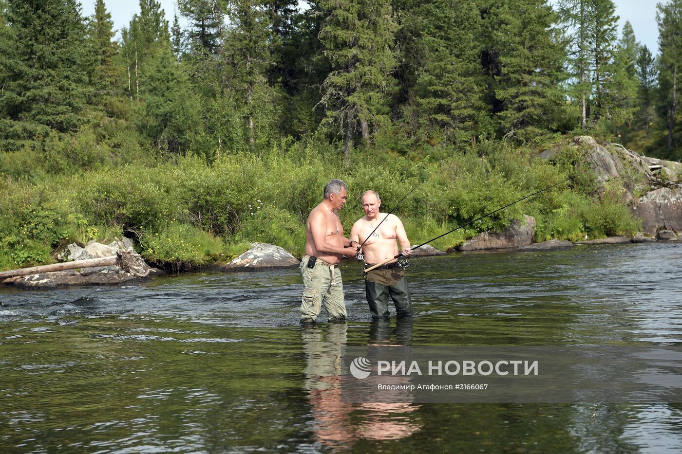 Президент РФ В. Путин провел отпуск в Республике Тыва