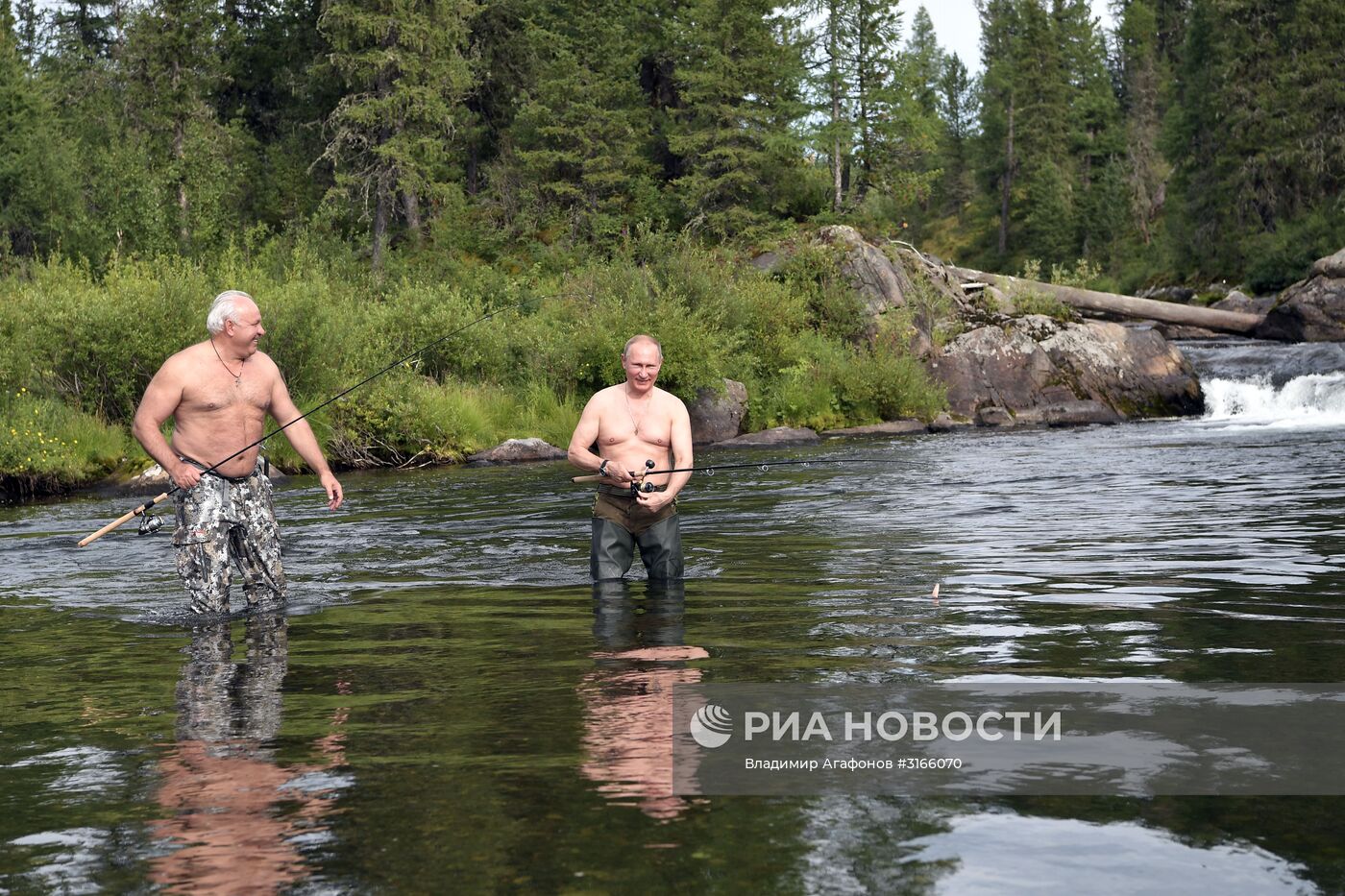 Президент РФ В. Путин провел отпуск в Республике Тыва