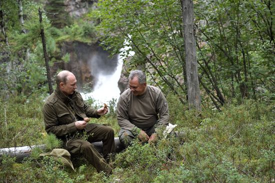 Президент РФ В. Путин провел отпуск в Республике Тыва