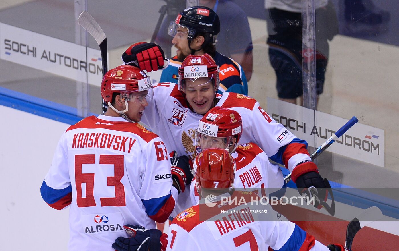 Хоккей. Sochi Hockey Open. Матч Олимпийская сборная России - "Сочи"