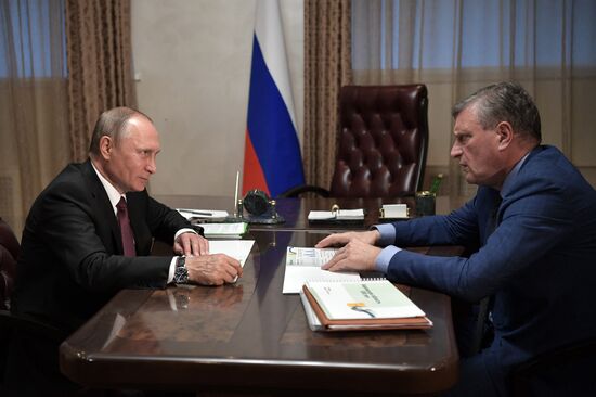 Рабочая поездка президента РФ В. Путина в Кировскую область