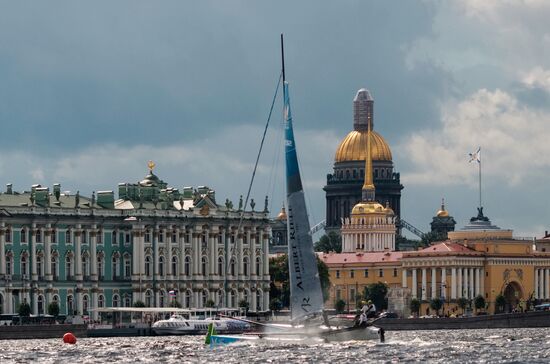 Парусная серия гонок World Match Racing Tour в Санкт-Петербурге