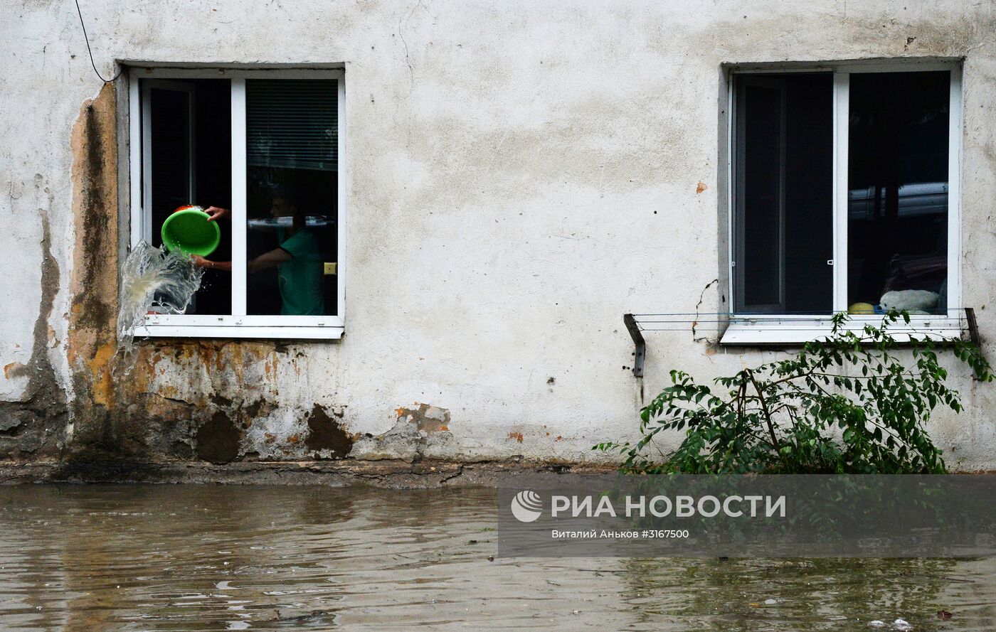 Последствия ливневых дождей в Приморье