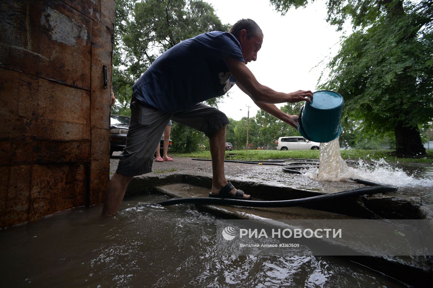 Последствия ливневых дождей в Приморье