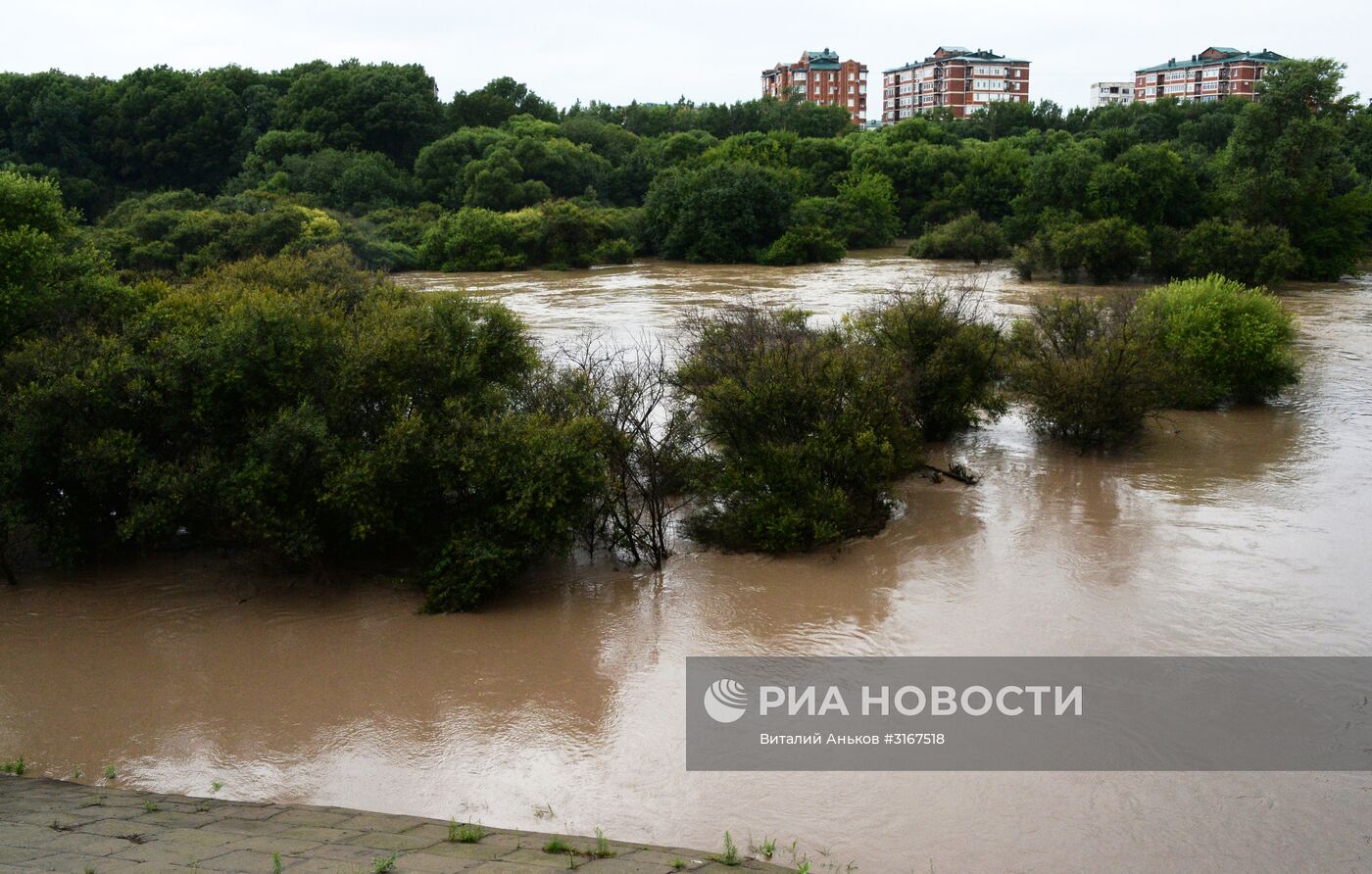 Последствия ливневых дождей в Приморье