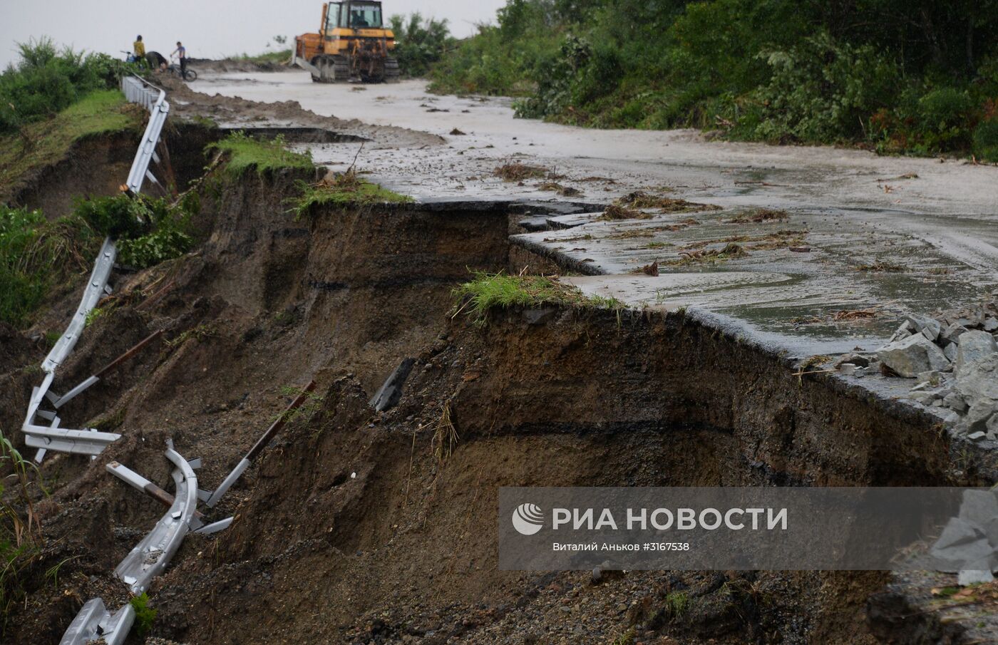 Последствия ливневых дождей в Приморье