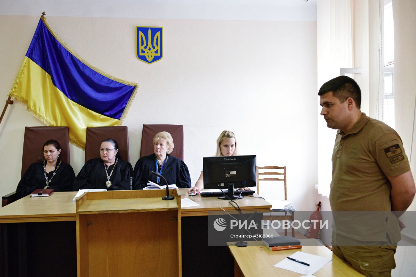 Заседание по делу похищенного СБУ российского военнослужащего М. Одинцова в Киеве