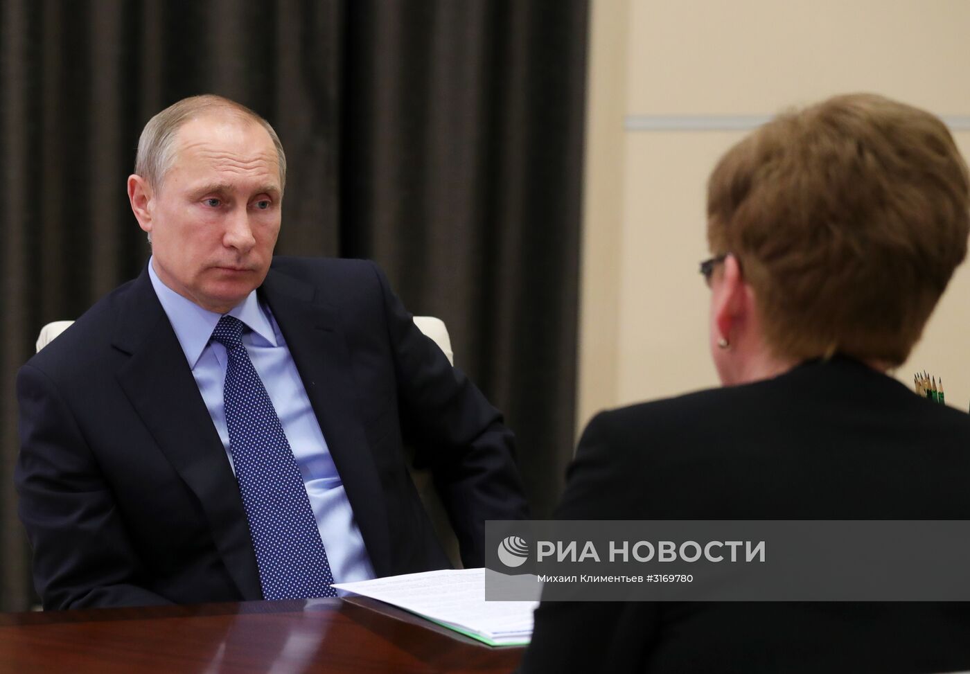 Президент РФ В. Путин встретился с губернатором Забайкальского края Н. Ждановой