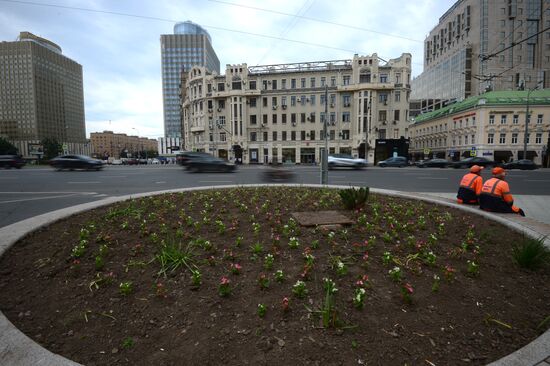 Благоустройство улиц в Москве