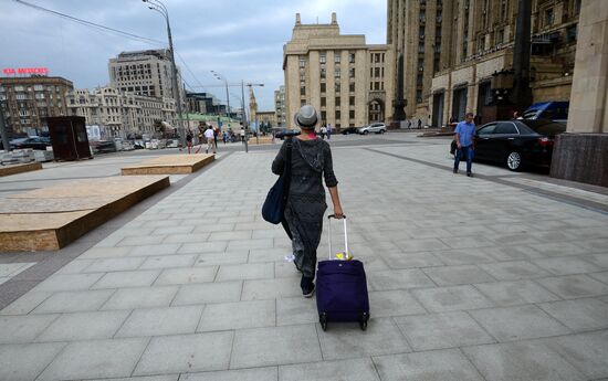 Благоустройство улиц в Москве