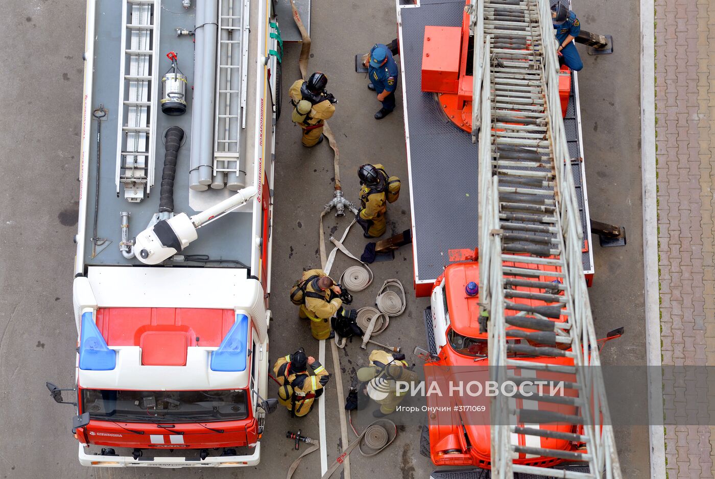 Пожарно-тактические учения МЧС в Хабаровском крае