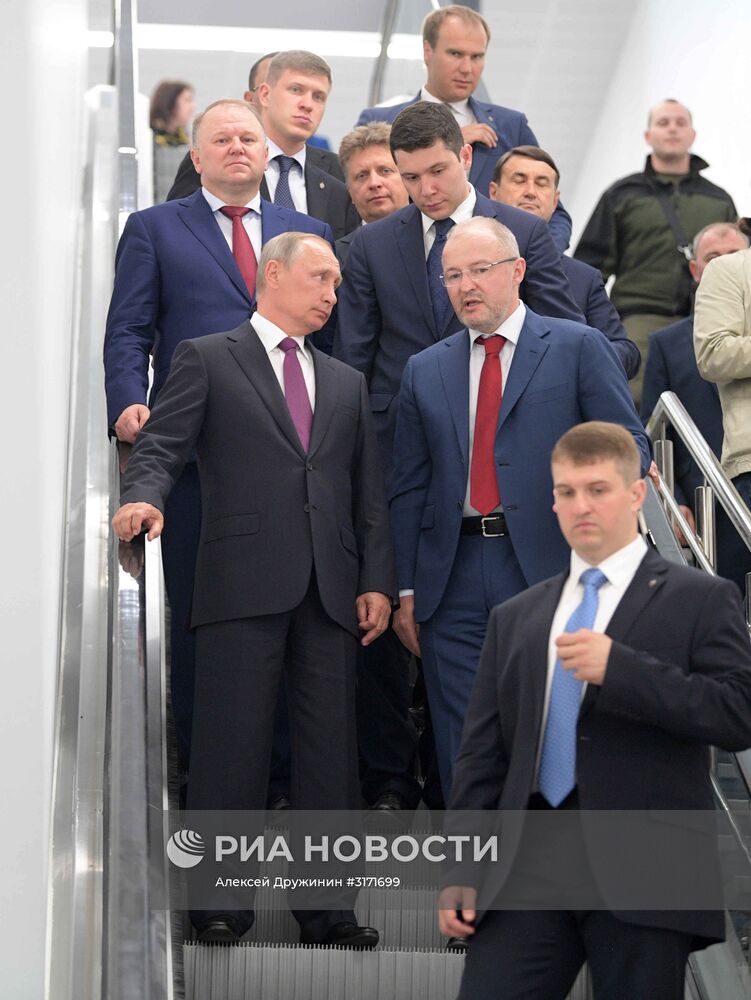 Рабочая поездка президента РФ В. Путина в Калининградскую область