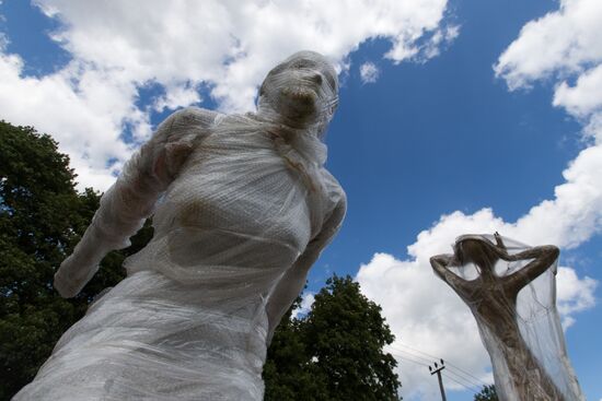 Производство арт-объектов для празднования Дня города Москвы