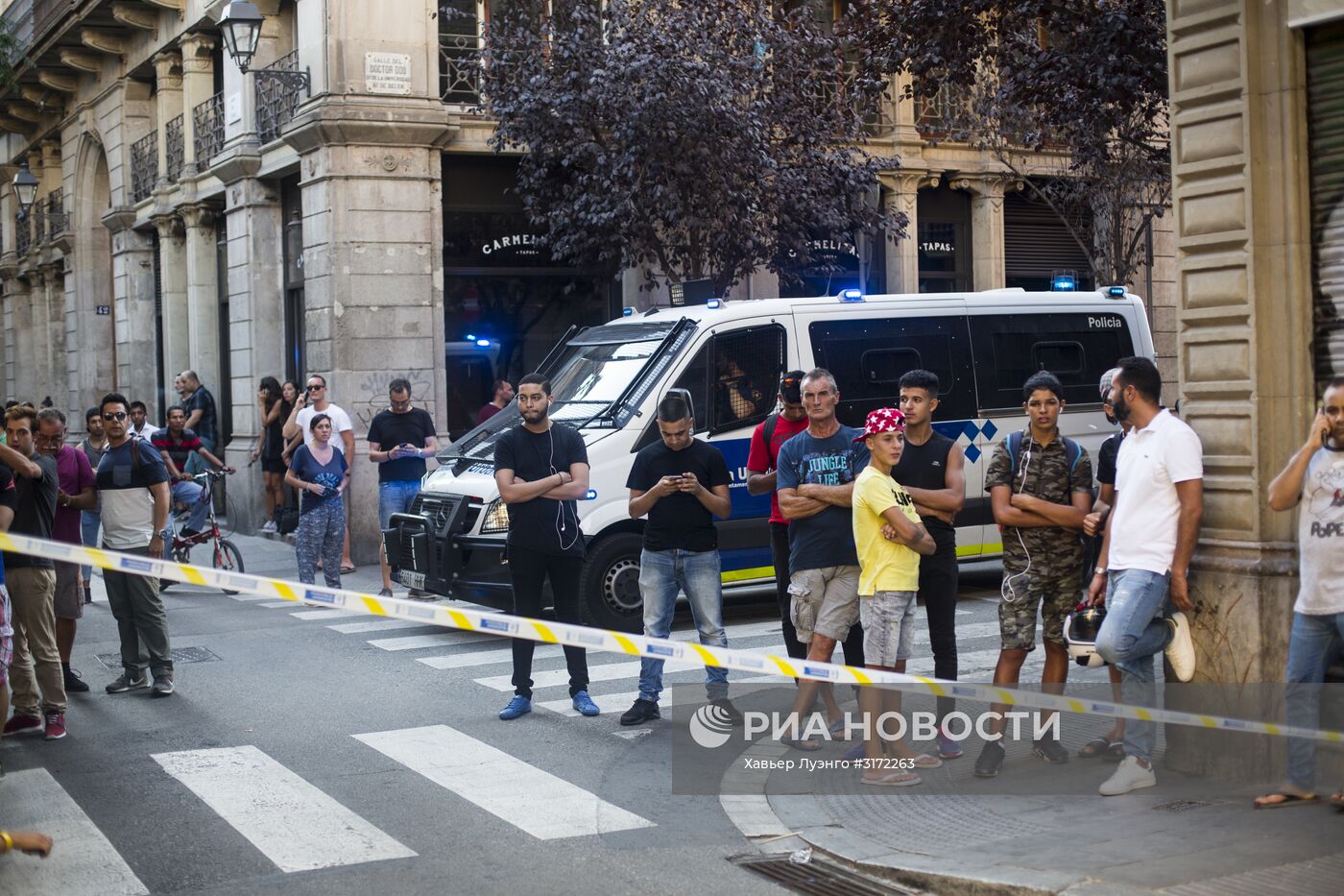 Ситуация на месте теракта в Барселоне