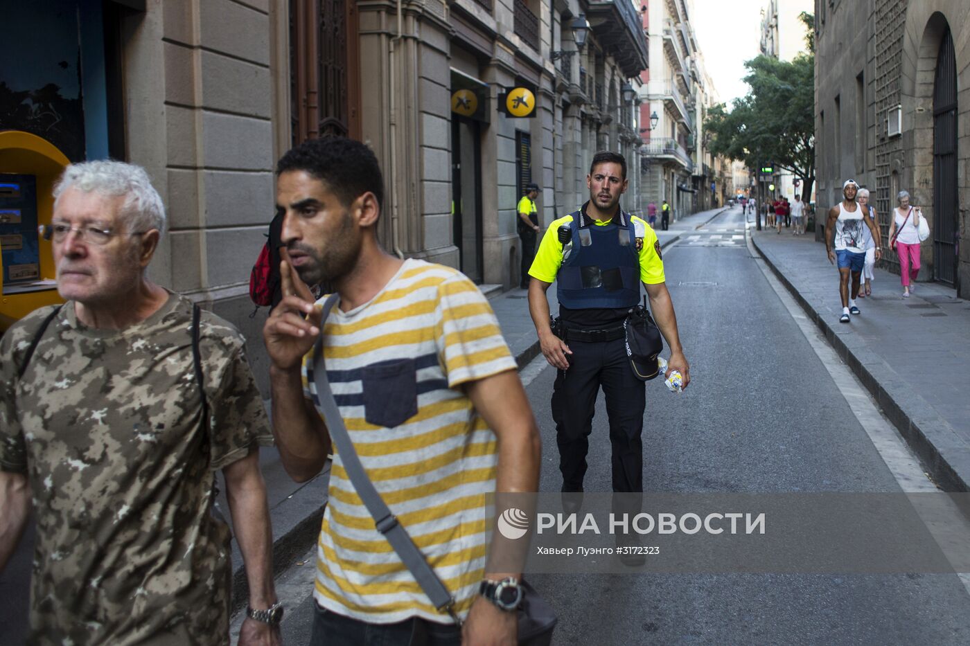 Ситуация на месте теракта в Барселоне