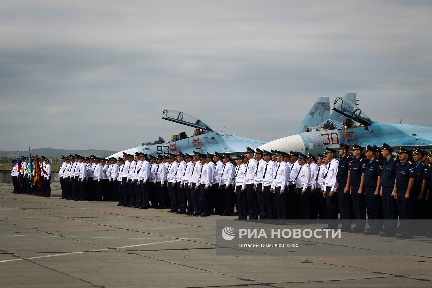 День открытых дверей в авиационном полку ЮВО в честь 105-летия ВВС России