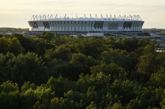 Строительство футбольного стадиона "Ростов Арена" в Ростове-на-Дону
