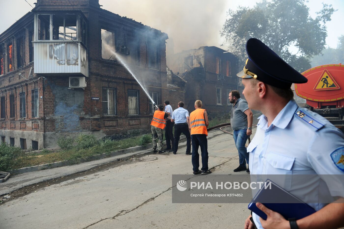 Пожар в Ростове-на-Дону