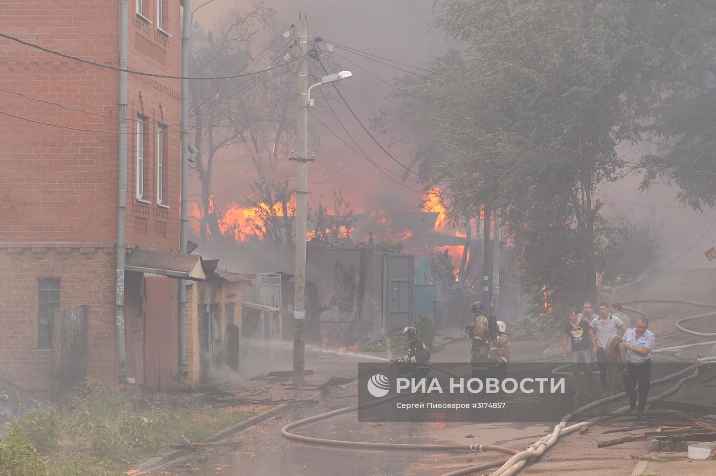 Пожар в Ростове-на-Дону