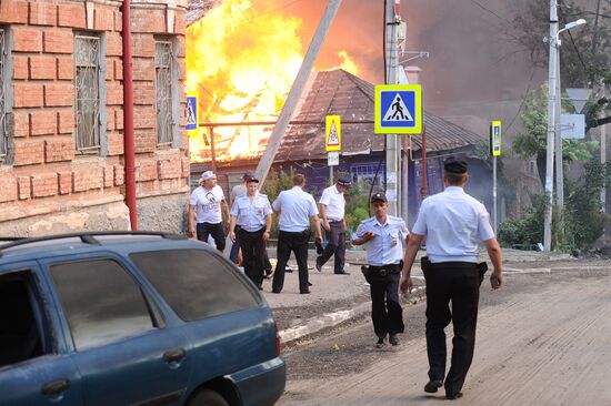 Пожар в Ростове-на-Дону