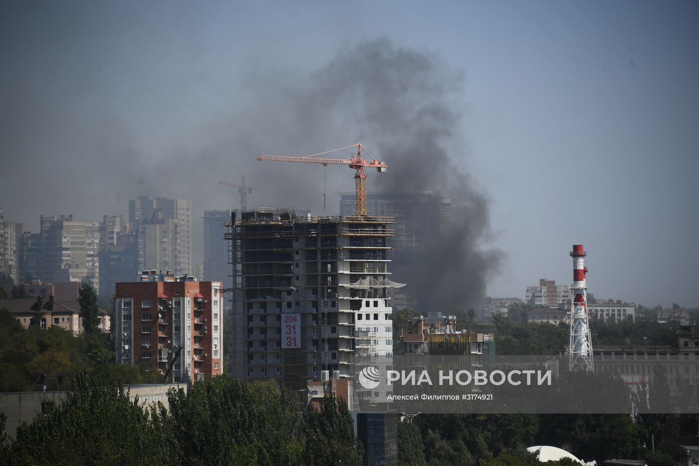 Пожар в Ростове-на-Дону