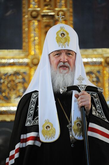 Патриаршее служение в Прощеное воскресенье в Храме Христа Спасителя