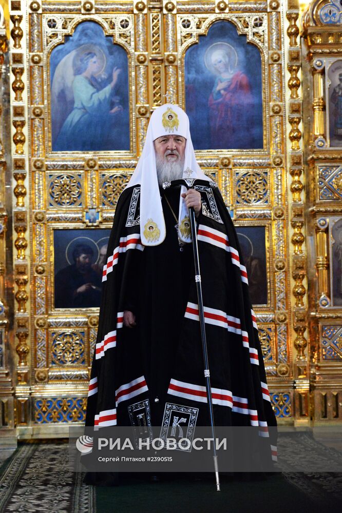 Патриаршее служение в Прощеное воскресенье в Храме Христа Спасителя