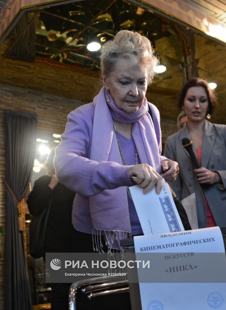 Объявление номинантов Национальной премии "НИКА" за 2013 год