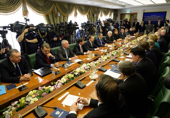 Встреча председателя СФ В.Матвиенко с делегацией Верховного Совета АР Крым