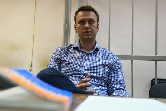 Рассмотрение дела об административном задержании А.Навального