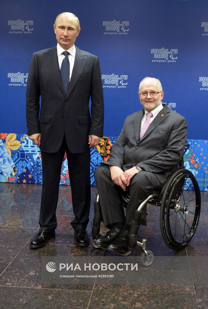 В.Путин встретился с членами правления Международного паралимпийского комитета.