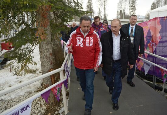 В.Путин на Паралимпийских играх в Сочи