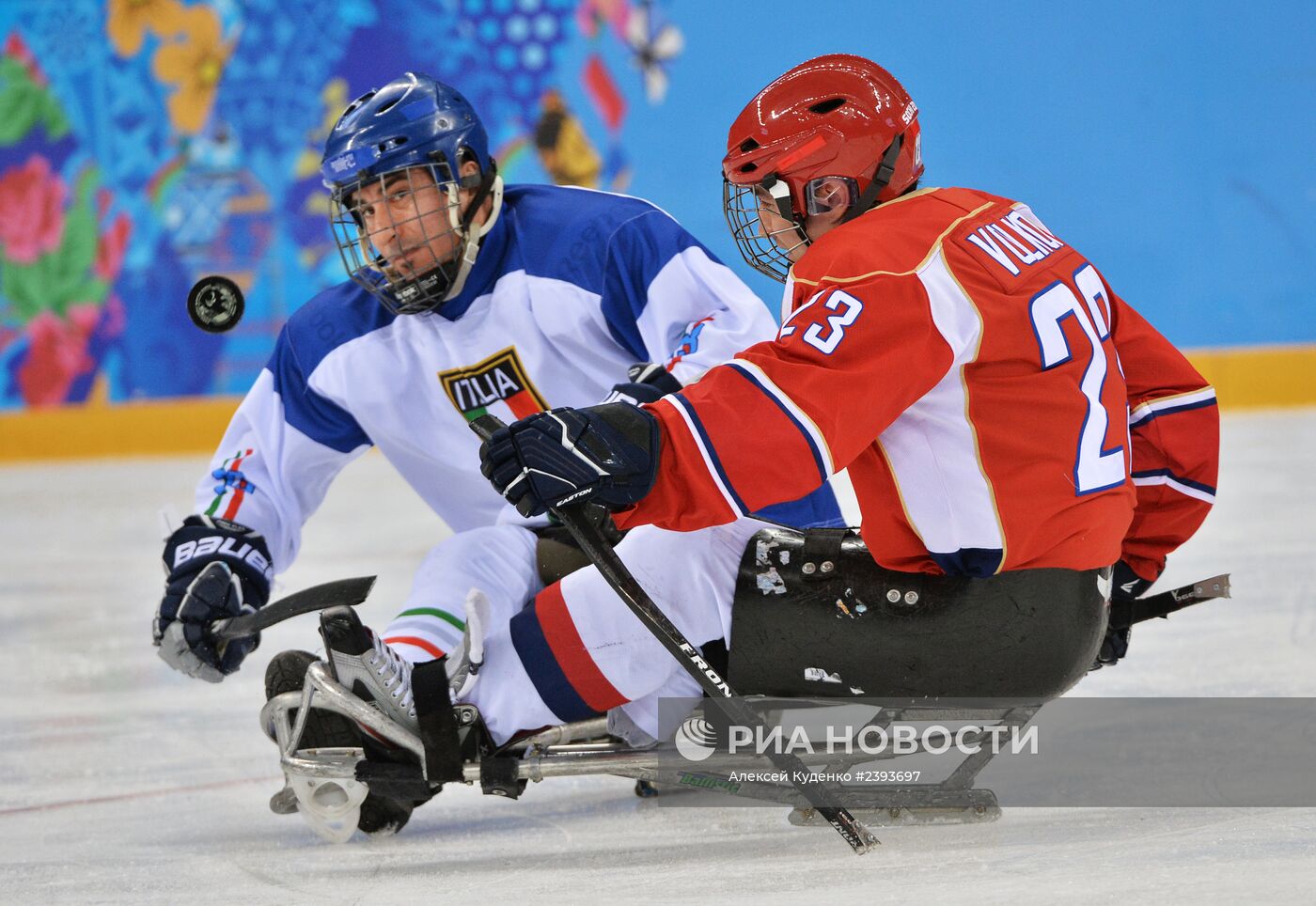 Паралимпиада 2014. Следж-хоккей. Матч Россия - Италия
