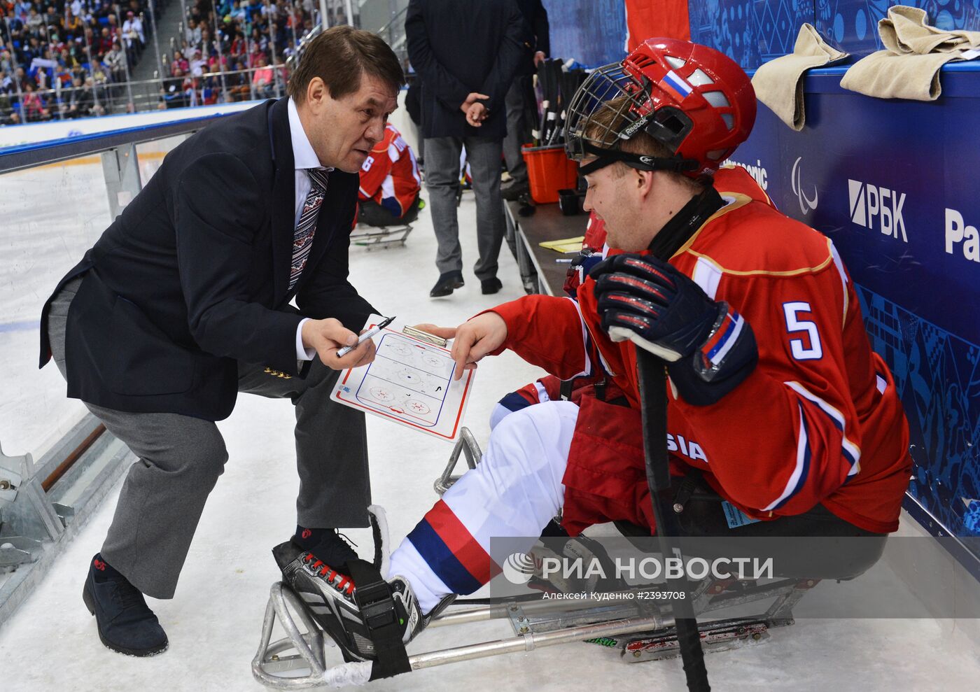 Паралимпиада 2014. Следж-хоккей. Матч Россия - Италия