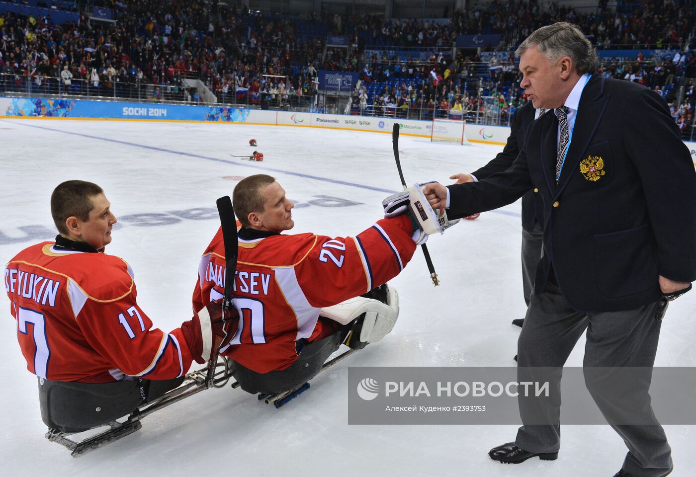Паралимпиада 2014. Следж-хоккей. Матч Россия - Италия