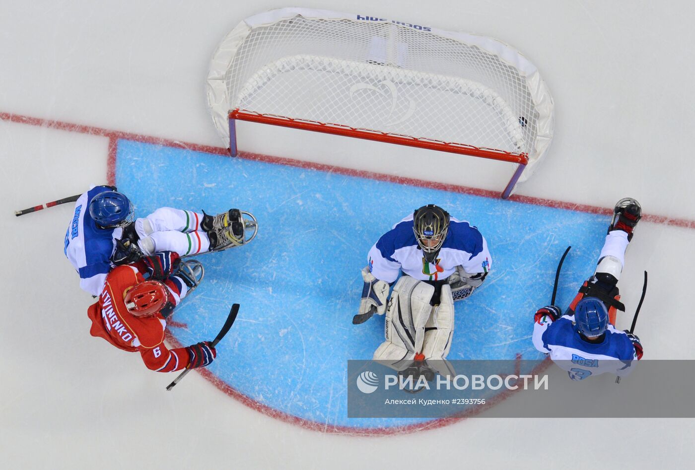 Паралимпиада 2014. Следж-хоккей. Матч Россия - Италия