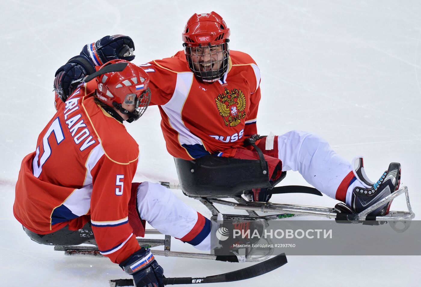 Паралимпиада 2014. Следж-хоккей. Матч Россия - Италия