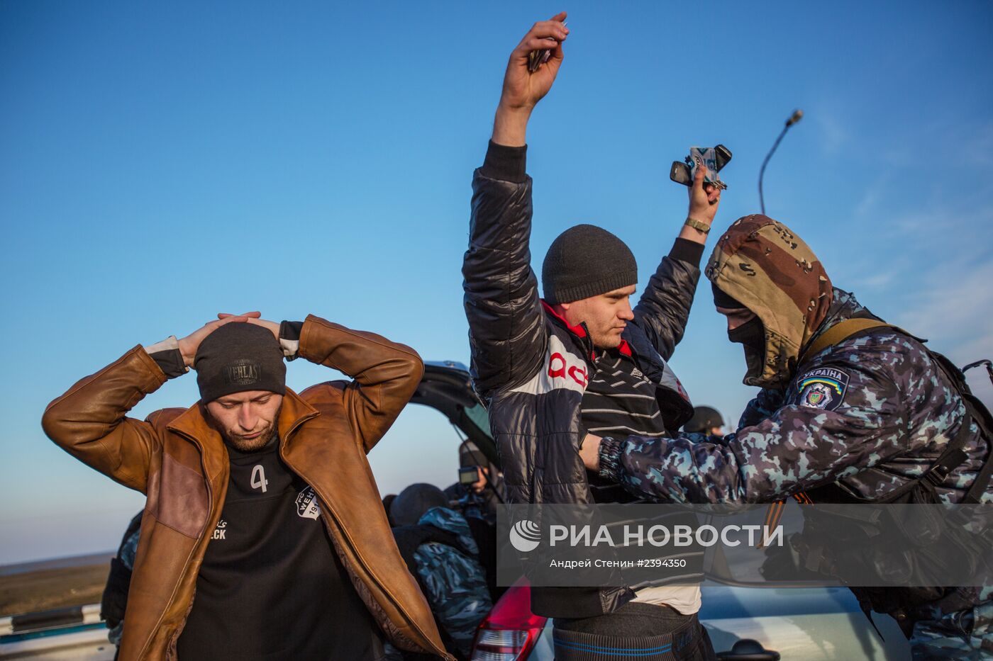 Блокпост на перешейке в районе Чонгара