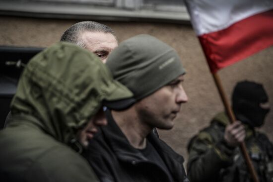 Присяга добровольцев на верность народу Крыма в Симферополе