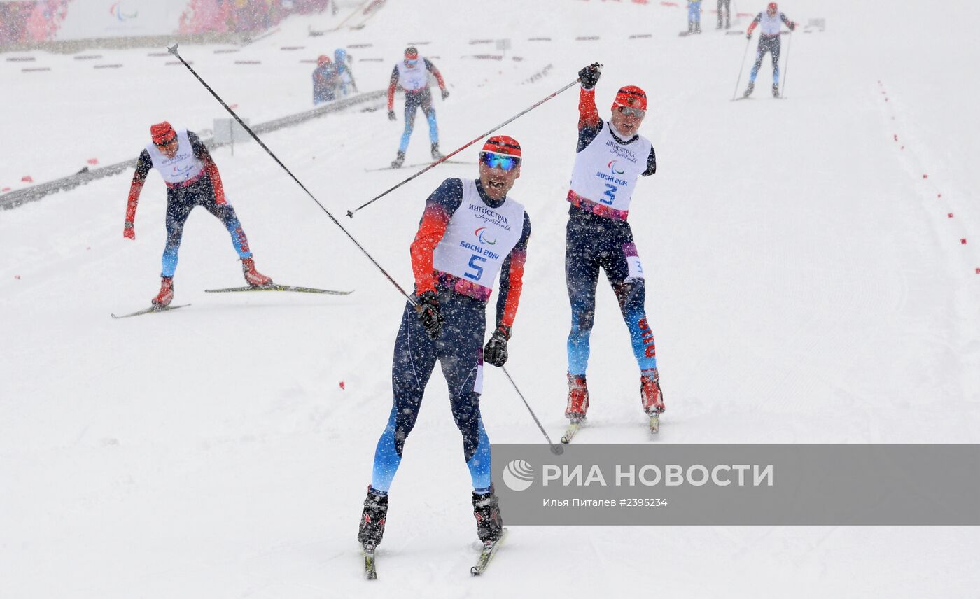 Паралимпиада 2014. Лыжные гонки. Мужчины. Спринт